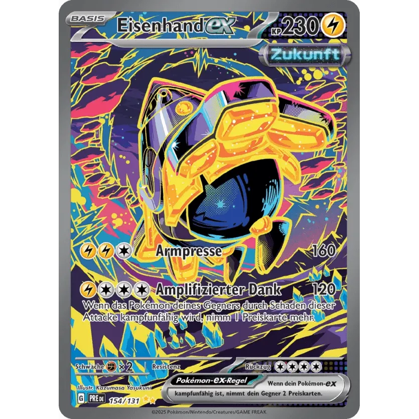 Carte Pokémon Iron Hands 210/187 AR Scarlet & Violet - sv8a Terastar Festival (Paume - de - Fer) – Cartes japonais | JapanResell
