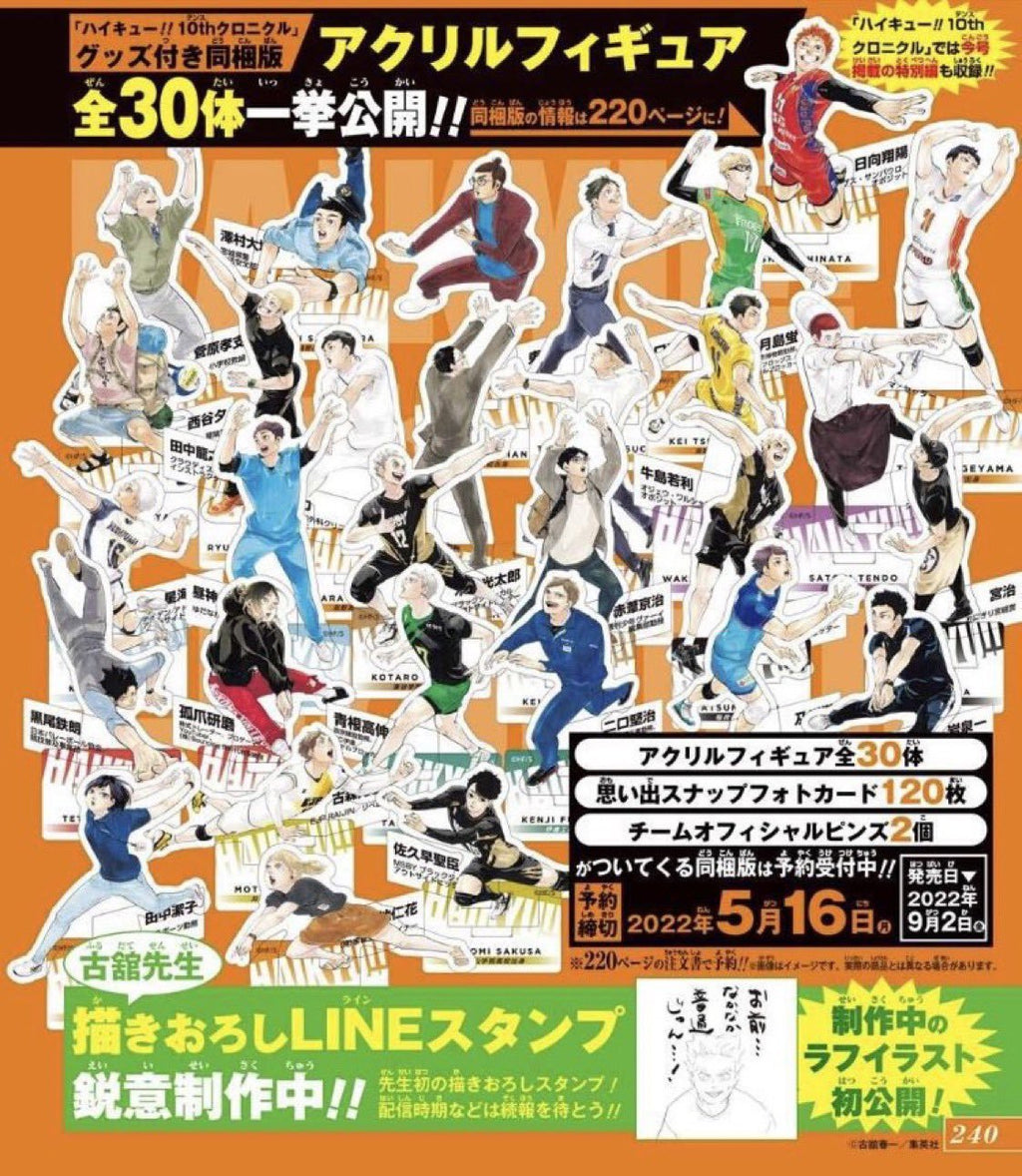 Artbook Haikyū!! - 10th Chronicle - Bundled Version (Goodies) – Art Book japonais | JapanResell