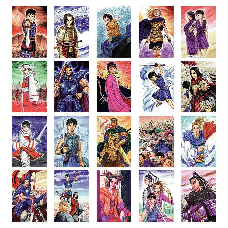 BOÎTE de carte d'illustration de couverture du manga (40 unités) - Kingdom Exhibition The Road Of Shin (Précommande) - JapanResell
