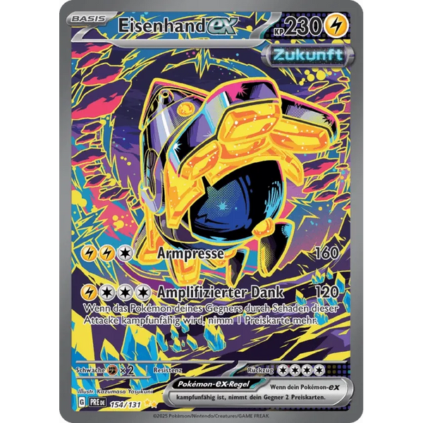 Carte Pokémon Iron Hands 210/187 AR Scarlet & Violet - sv8a Terastar Festival (Paume - de - Fer) – Cartes japonais | JapanResell
