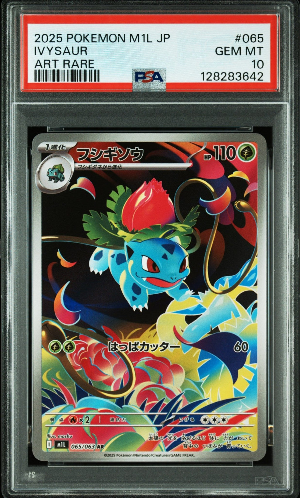 Carte Pokémon PSA 10 2025 POKEMON JAPANESE M1L - MEGA BRAVE 065 IVYSAUR ART RARE – japonais | JapanResell