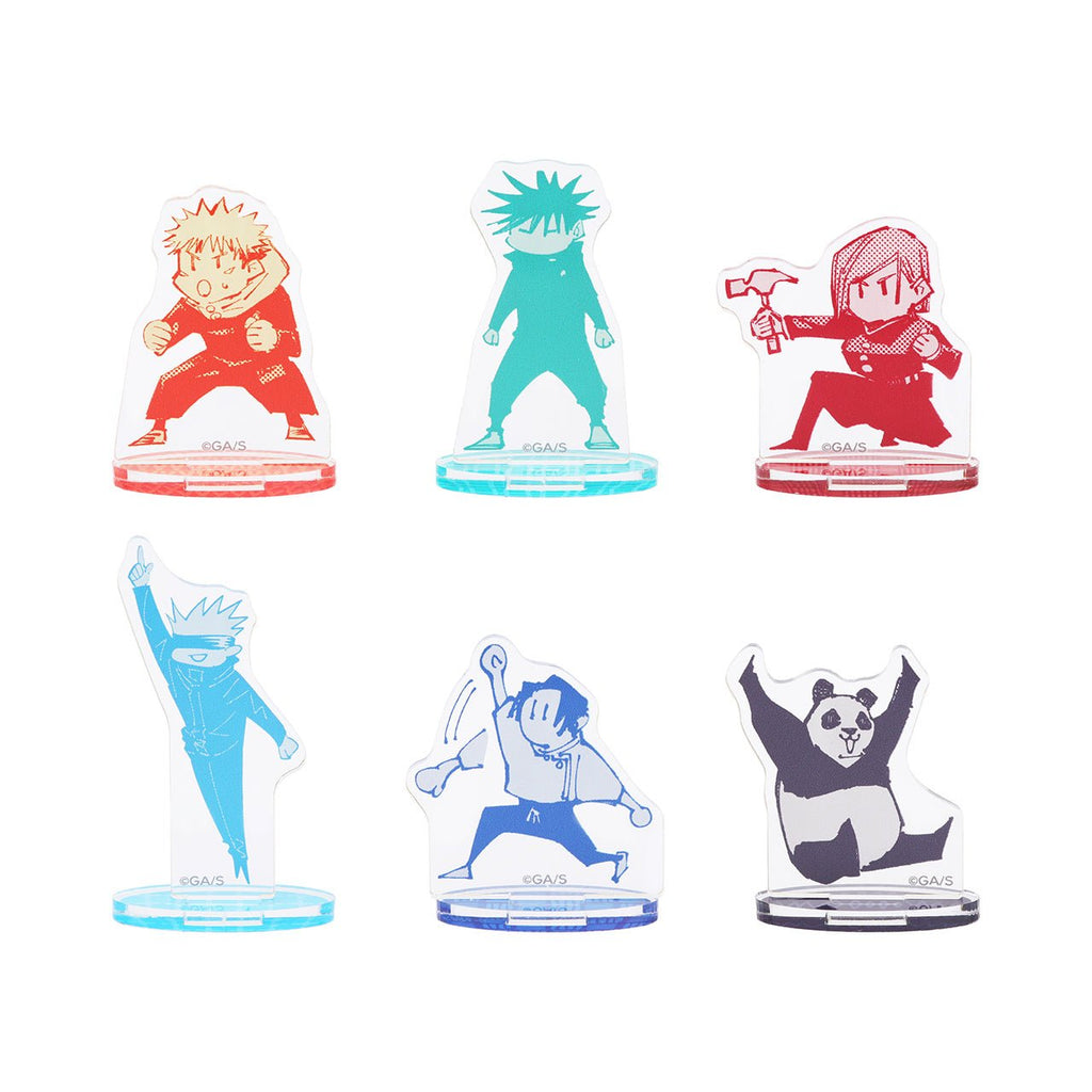 Ensemble de 6 mini supports en acrylique - Jujutsu Kaisen Exhibition – japonais | JapanResell