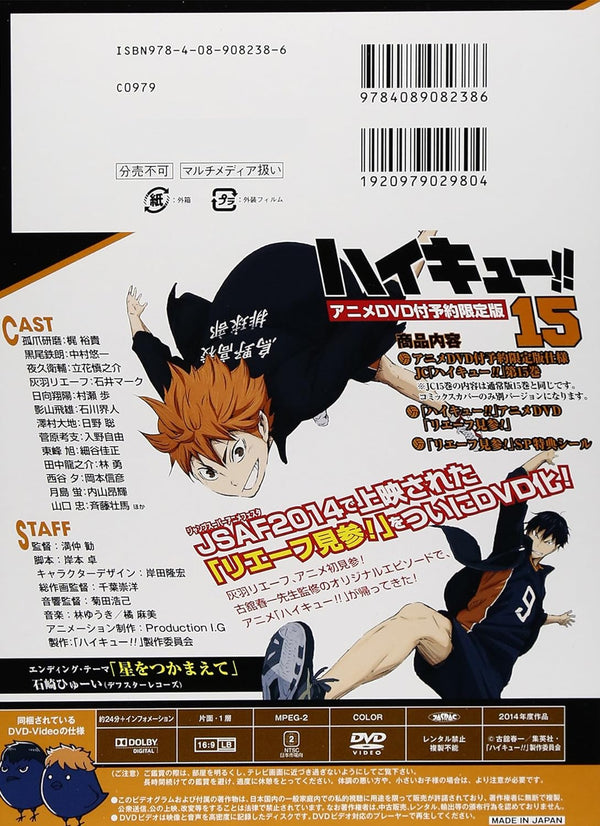 Haikyū!! Tome 15 - édition limitée (DVD) – Art Book japonais | JapanResell