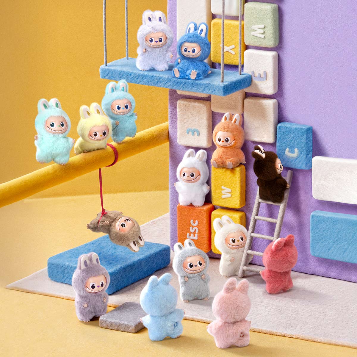 ぬいぐるみ・マスコット Vinyl Plush Pendant Blind Box M LABUBU THE MONSTERS PIN FOR LOVE SERIES (AM) - Vinyl Plush