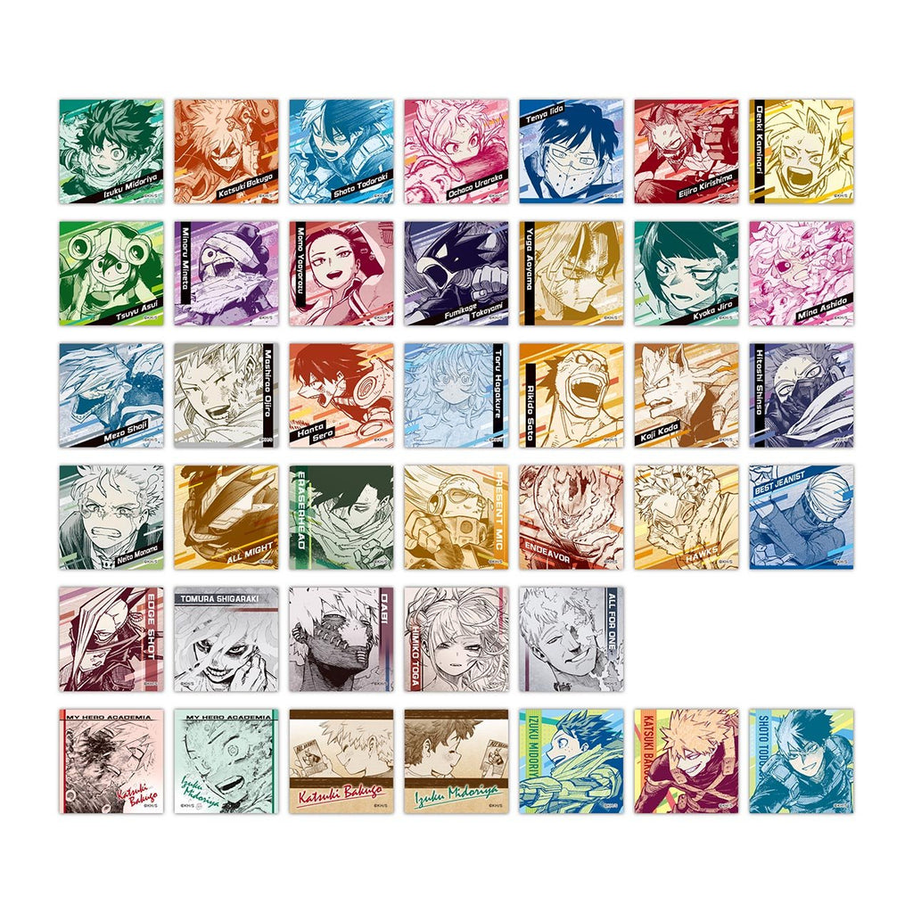 My Hero Academia ART EXHIBITION - Collection complète d'autocollants carrés (Précommande) – Stickers japonais | JapanResell