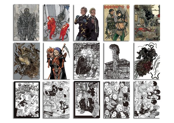 Ensemble d'affiches A5 - 1 - Dorohedoro FINAL Exhibition - JapanResell