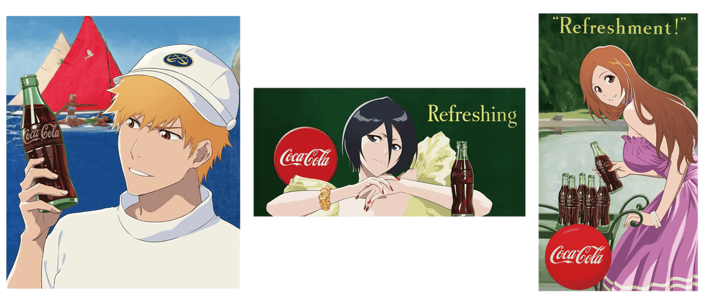 Grande Affiche Bleach Ichigo Kurosaki X Coca-Cola (Retro) - Atmos - JapanResell